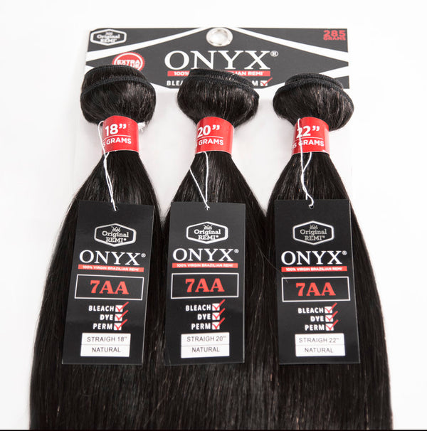 ONYX 3PC BRAZILIAN VIRGIN REMI (STRAIGHT) - Han's Beauty Supply