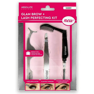 ABSOLUTE GLAM BROW + LASH PERFECTING KIT - Han's Beauty Supply