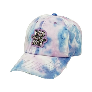 PIT BULL BAD HAIR PATCH TIE DYE COTTON DAD HAT - Han's Beauty Supply