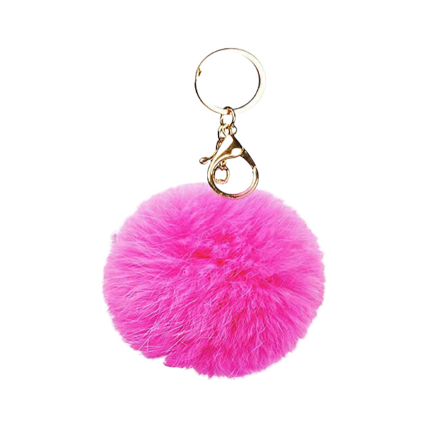 LARGE POM POM KEYCHAIN - Han's Beauty Supply