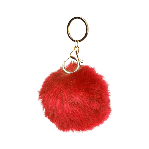 LARGE POM POM KEYCHAIN - Han's Beauty Supply