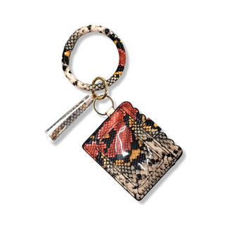 WRISTLET KEYCHAIN w/ ID HOLDER & TASSEL - Han's Beauty Supply