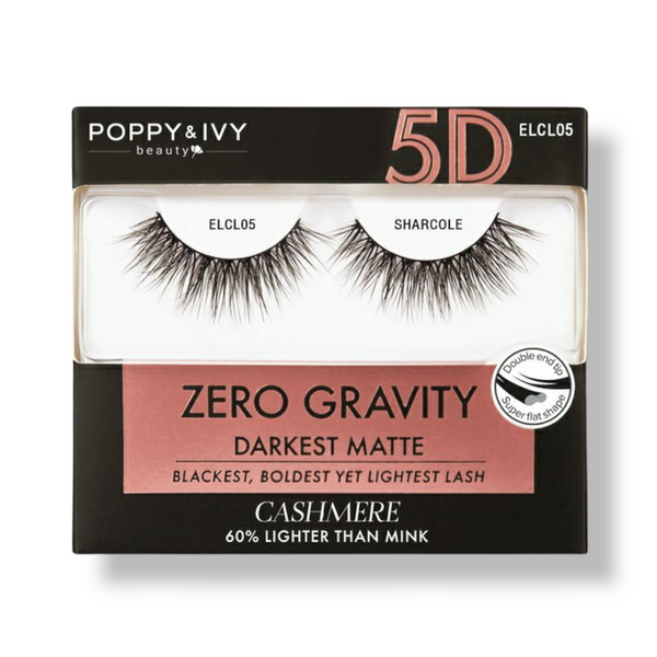 POPPY & IVY ZERO GRAVITY 5D CASHMERE LASHES (DARKEST MATTE) - Han's Beauty Supply