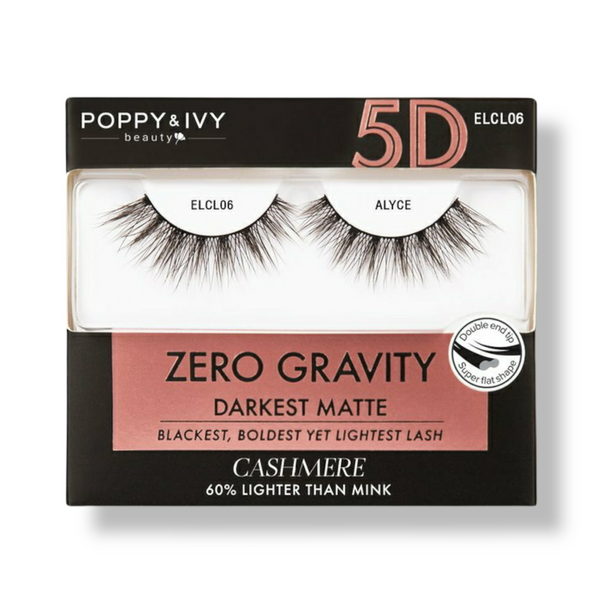 POPPY & IVY ZERO GRAVITY 5D CASHMERE LASHES (DARKEST MATTE) - Han's Beauty Supply