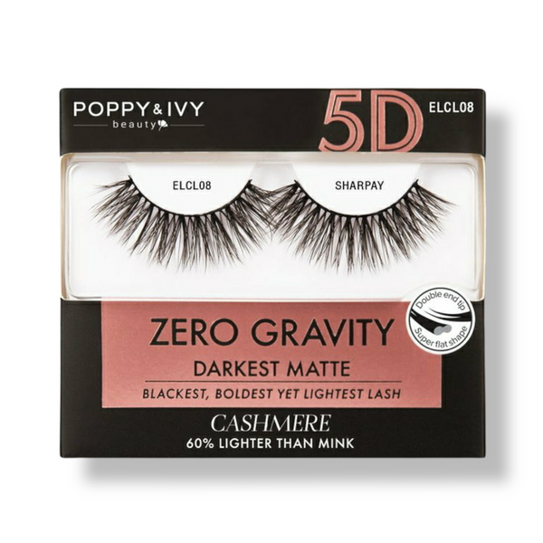 POPPY & IVY ZERO GRAVITY 5D CASHMERE LASHES (DARKEST MATTE) - Han's Beauty Supply