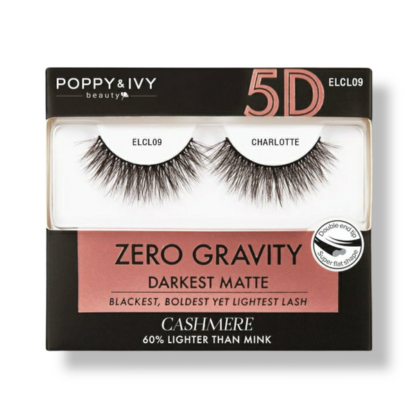 POPPY & IVY ZERO GRAVITY 5D CASHMERE LASHES (DARKEST MATTE) - Han's Beauty Supply