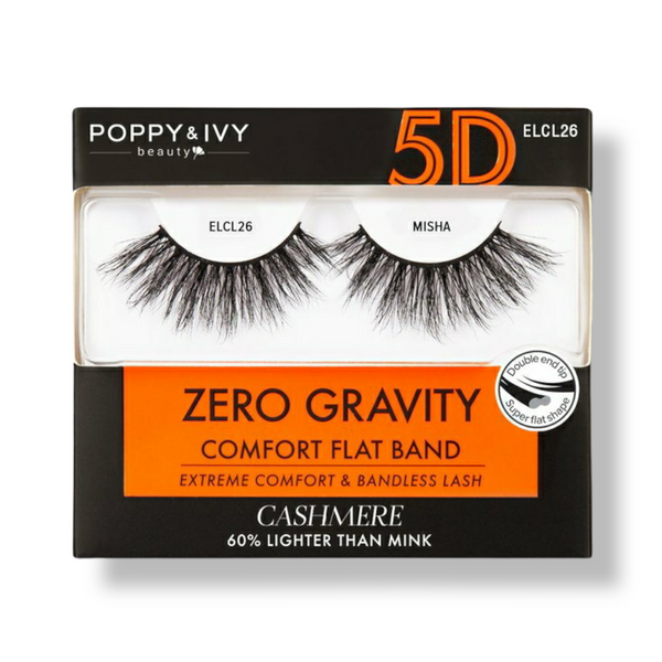 POPPY & IVY ZERO GRAVITY 5D CASHMERE LASHES (COMFORT FLAT BAND) - Han's Beauty Supply