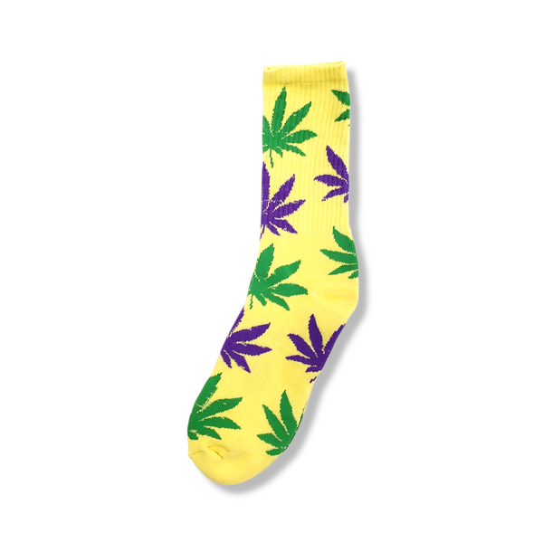 MARIJUANA PRINT FASHION SOCKS - Han's Beauty Supply