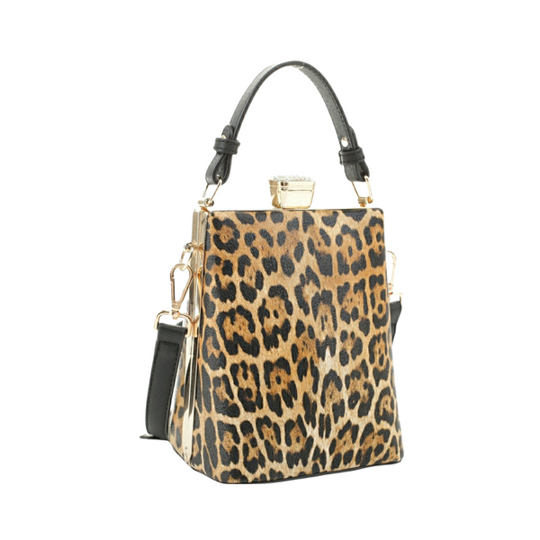 ISABELLE CROSSBODY SATCHEL (LEOPARD) - Han's Beauty Supply