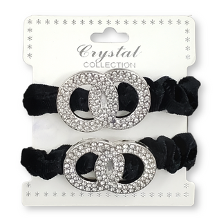 CRYSTAL COLLECTION 2PC DESIGNER SCRUNCHIE - Han's Beauty Supply