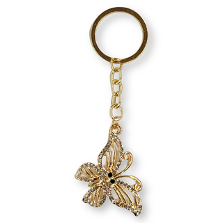 RHINESTONE BUTTERFLY KEYCHAIN - Han's Beauty Supply