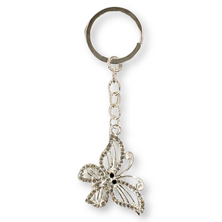 RHINESTONE BUTTERFLY KEYCHAIN - Han's Beauty Supply