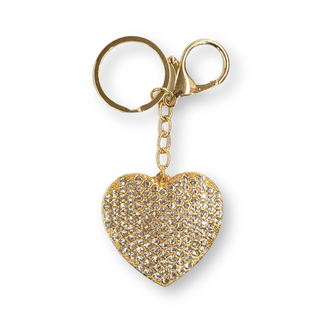 RHINESTONE HEART KEYCHAIN - Han's Beauty Supply