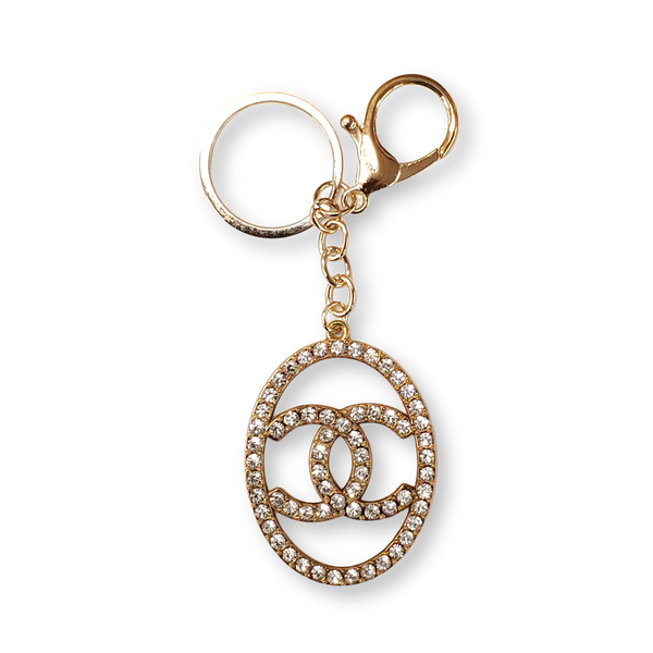 Rhinestone Chanel Keychain