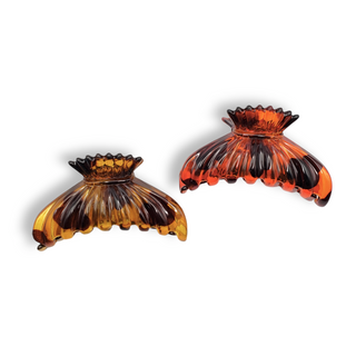 ELLA'S 2PC TORTOISE SHELL PATTERN CLAW CLIPS - Han's Beauty Supply