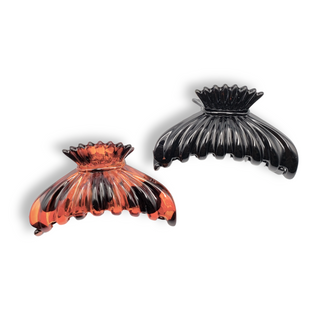 ELLA'S 2PC TORTOISE SHELL PATTERN CLAW CLIPS - Han's Beauty Supply