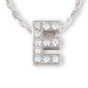 SEOUL STONE INITIAL PENDANT NECKLACE (SILVER) - Han's Beauty Supply