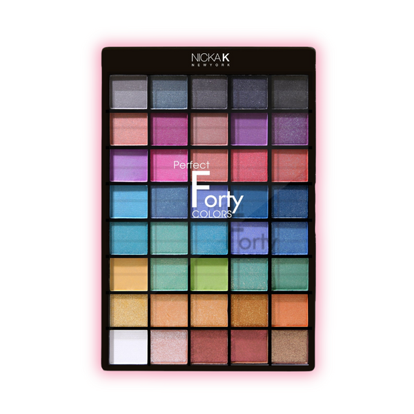 NICKA K PERFECT FORTY COLORS EYESHADOW PALETTE - Han's Beauty Supply