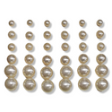 CHAMPAGNE PEARL EARRINGS COMBO - Han's Beauty Supply