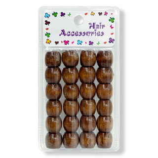 JACKIE WOODEN HAIR BEADS - Han's Beauty Supply