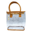 BEBE FASHION TOTE BAG (CLEAR) - Han's Beauty Supply