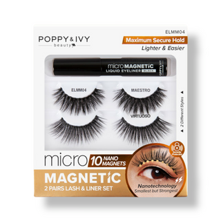 POPPY & IVY MICRO MAGNETIC LASH & LINER SET (MAESTRO + VIRTUOSO) - Han's Beauty Supply