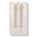 LINEAR DOUBLE-ROW RHINESTONE BOBBY PINS (2-PACK) - Han's Beauty Supply