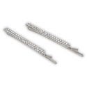 LINEAR DOUBLE-ROW RHINESTONE BOBBY PINS (2-PACK) - Han's Beauty Supply