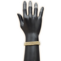 Christina CZ Stretch Bracelet (Gold)