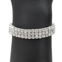 Christina CZ Stretch Bracelet (Silver)