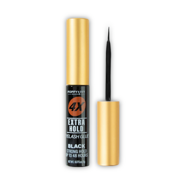 Poppy & Ivy 4x Extra Hold Eyelash Glue w/ Brush (0.17 oz.)