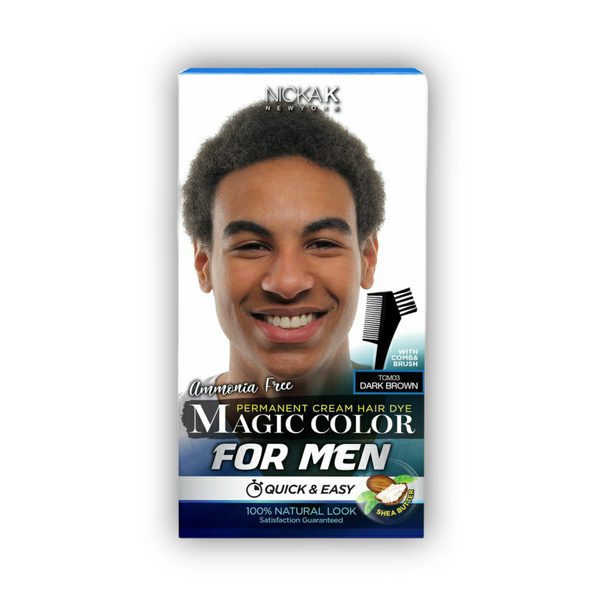 Nicka K Magic Color Permanent Cream Hair Dye for Men