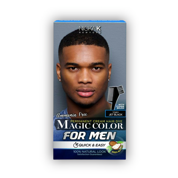 Nicka K Magic Color Permanent Cream Hair Dye for Men