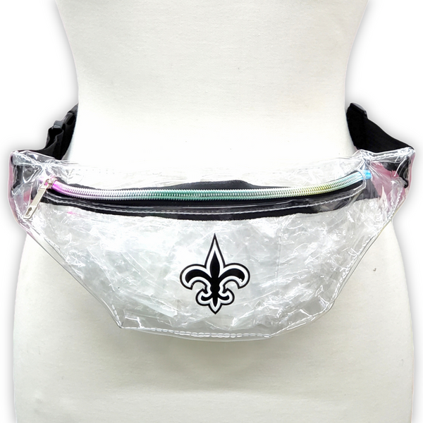 Clear Fanny Pack w/ Saints Fleur-de-Lis