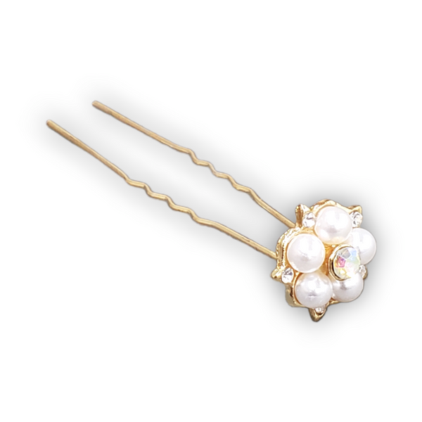 Floral Pearl Hair Pin