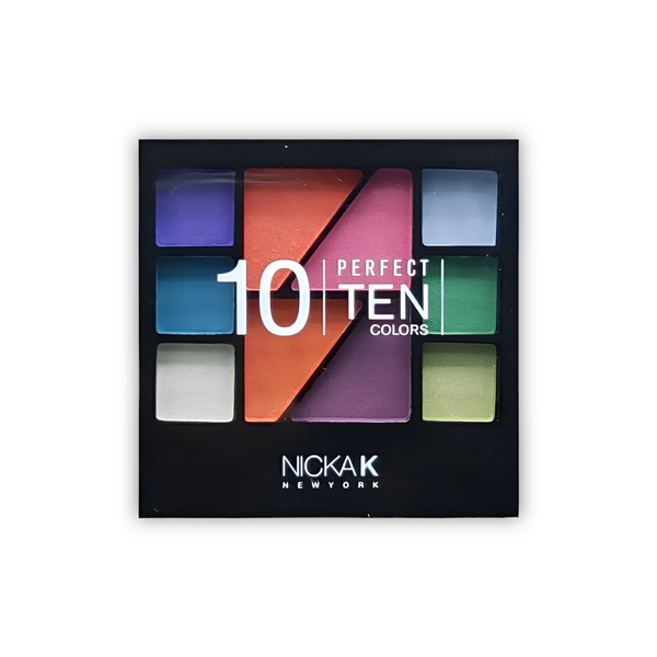 Nicka K Perfect Ten Colors Eyeshadow Palette (10)