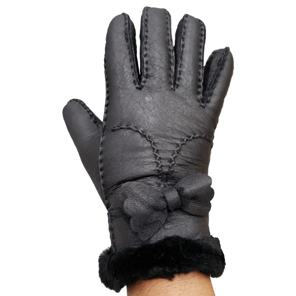 Insulated Faux Leather Winter Gloves