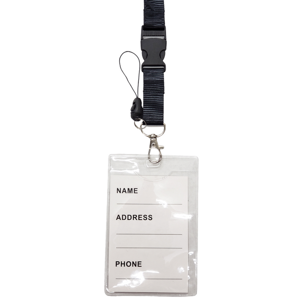 ID Holder w/ Buckle Release Lanyard