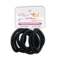 Pastel Collection Ponytail Holders (Black)