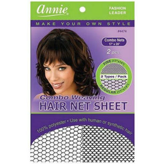 ANNIE COMBO WEAVING HAIR NET SHEET (2 pc) - Han's Beauty Supply