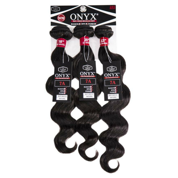 ONYX 3PC BRAZILIAN VIRGIN REMI (BODY WAVE) - Han's Beauty Supply