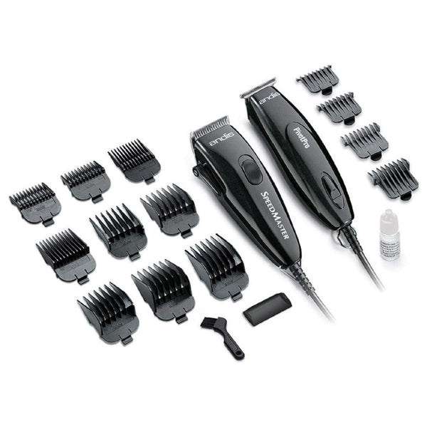 ANDIS PIVOT MOTOR ADJUSTABLE CLIPPER & CORDED TRIMMER COMBO - Han's Beauty Supply