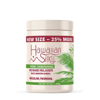 HAWAIIAN SILKY CREME CONDITIONING NO-LYE RELAXER (20 oz.) - Han's Beauty Supply