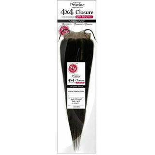 PRISTINE 4×4 LACE CLOSURE w/ BABY HAIR (Straight) - Han's Beauty Supply