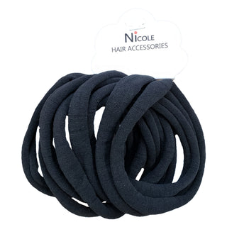 NICOLE NYLON ELASTIC HAIR TIE - Han's Beauty Supply