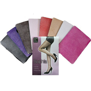 SOPHIA FISHNET FASHION PANTYHOSE (ONE SIZE) - Han's Beauty Supply