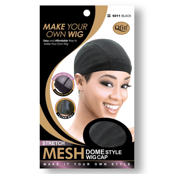 Q-FITT STRETCH MESH DOME WIG CAP (REGULAR) - Han's Beauty Supply