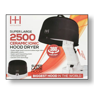 HOT & HOTTER 2500 CERAMIC IONIC HOOD DRYER - Han's Beauty Supply