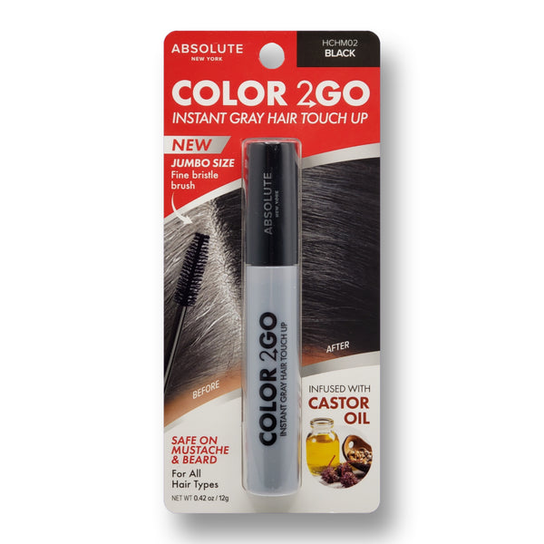 ABSOLUTE NY COLOR 2 GO TOUCH UP MASCARA - Han's Beauty Supply