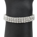 Christina CZ Stretch XL Bracelet (Silver)